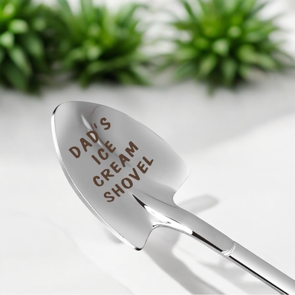 Dad’s Ice Cream Shovel Stainless Steel Spoon, NWT